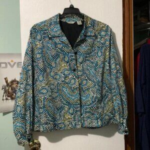 Laura Ashley jacket with side slit pockets. Dry clean only. Smoke free h…